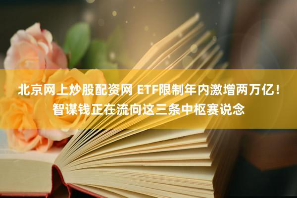 北京网上炒股配资网 ETF限制年内激增两万亿！智谋钱正在流向这三条中枢赛说念